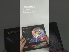 PCWINMAX Radeon RX 550 4GB GDDR5 ITXコンピュータPCの賭博のビデオ グラフィックス・カードGPU 128ビット