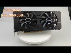 PCWINMAX RTX2060 マイニンググラフィックカード 6GB 192 ビット GDDR6 デュアルファン 8ピン PC用