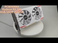 Radeon RX 580 8GB/16GB DDR5 ホワイト版グラフィックカード 流暢なゲームのためのスタイリッシュなパワー