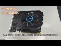 PCWINMAX Radeon RX 550 4GB DDR5 グラフィックカード 円滑な1080pゲームとマルチメディアパフォーマンス