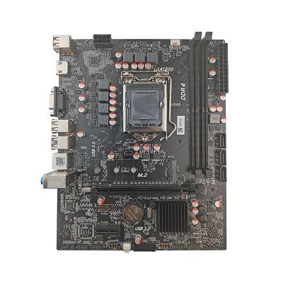 PCWINMAX H510 LGA 1200 Micro-ATX Computer Gaming Motherboard Support DDR4 64GB RAM Capacity NVME M.2 SATA3.0 USB3.0