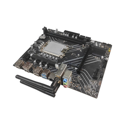PCWINMAX H610 Wifi DDR4 ソケット LGA1700 PCIe 4 SATA 6Gb/s M.2 mATX マザーボード 12 13 14th Gen インテルコア i3 i5 i7